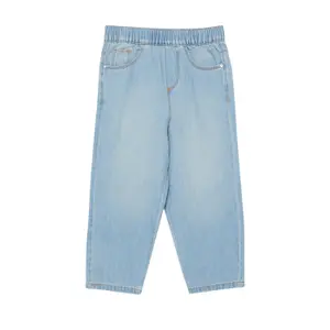 Jeans Regular Fit Mid Rise Tapered Leg med slitage för flickor s.Oliver Toni image-2