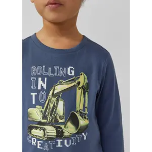 Regular Fit Long Sleeve T-Shirt with Front Print Child s.Oliver image-5