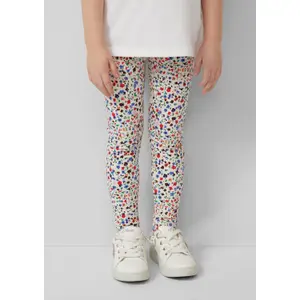 Legging 7/8 με εκτύπωση all-over και ελαστική μέση για μωρό κορίτσι s.Oliver image-4