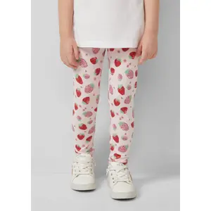 Legging 7/8 με εκτύπωση all-over και ελαστική μέση για μωρό κορίτσι s.Oliver image-4