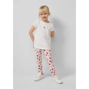 Legging 7/8 με εκτύπωση all-over και ελαστική μέση για μωρό κορίτσι s.Oliver image-5