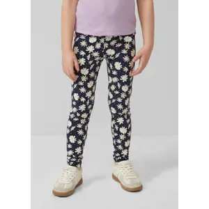 Legging 7/8 με εκτύπωση all-over και ελαστική μέση για μωρό κορίτσι s.Oliver image-4