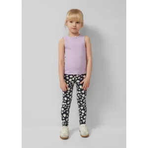 Legging 7/8 με εκτύπωση all-over και ελαστική μέση για μωρό κορίτσι s.Oliver image-5