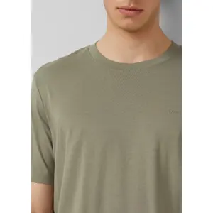 T-shirt από βαμβάκι με λογότυπο και στρογγυλή λαιμόκοψη s.Oliver image-3