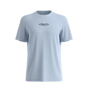 T-shirt από βαμβακερό jersey με εκτυπωμένο λογότυπο και στρογγυλή λαιμόκοψη s.Oliver image-0