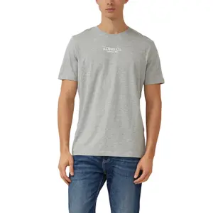 T-shirt από βαμβακερό jersey με εκτυπωμένο λογότυπο και στρογγυλή λαιμόκοψη s.Oliver image-2