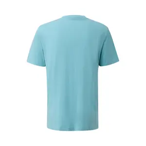 T-shirt κανονικής γραμμής από βαμβακερό jersey με λογότυπο και λωρίδα s.Oliver image-1