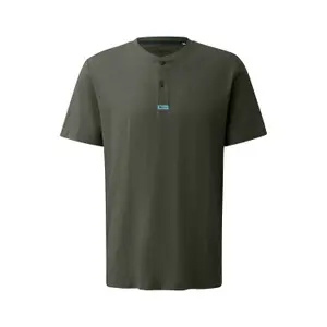 T-shirt κανονικής γραμμής από βαμβακερό jersey με λογότυπο και λωρίδα s.Oliver image-0