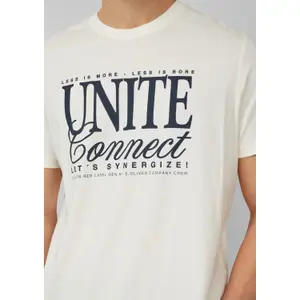 T-shirt από jersey βαμβακιού με artwork και στρογγυλή λαιμόκοψη s.Oliver image-3