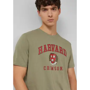 T-shirt από βαμβακερό jersey με εκτύπωση μπροστά καλλιτεχνικό σχέδιο s.Oliver image-3