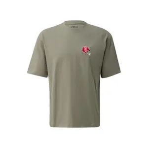 T-shirt από βαμβάκι με επένδυση s.Oliver image-0