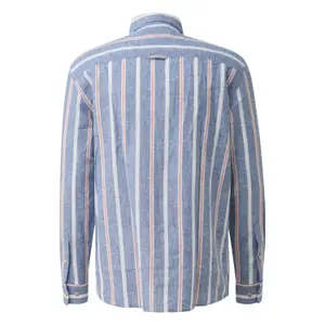 Long Sleeve Linen Blend Shirt with Woven Pattern s.Oliver image-1