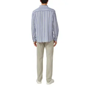 Long Sleeve Linen Blend Shirt with Woven Pattern s.Oliver image-4
