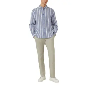 Long Sleeve Linen Blend Shirt with Woven Pattern s.Oliver image-5
