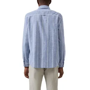 Long Sleeve Linen Blend Shirt with Woven Pattern s.Oliver image-5