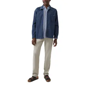 Long Sleeve Linen Blend Shirt with Woven Pattern s.Oliver image-6