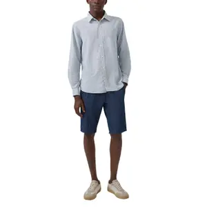 Long Sleeve Linen Blend Shirt with Woven Pattern s.Oliver image-6
