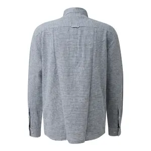 Long Sleeve Linen Blend Shirt with Woven Pattern s.Oliver image-1