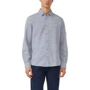 Long Sleeve Linen Blend Shirt with Woven Pattern s.Oliver image-2