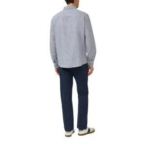 Long Sleeve Linen Blend Shirt with Woven Pattern s.Oliver image-5