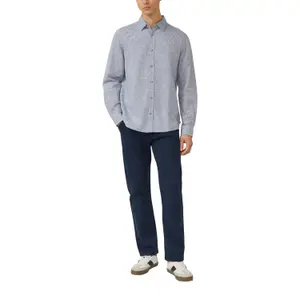 Long Sleeve Linen Blend Shirt with Woven Pattern s.Oliver image-6