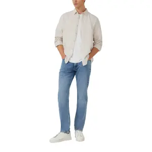 Long Sleeve Linen Blend Shirt with Woven Pattern s.Oliver image-6