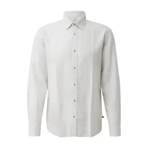 Long Sleeve Linen Blend Shirt with Woven Pattern s.Oliver image-0