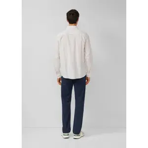 Long Sleeve Linen Blend Shirt with Woven Pattern s.Oliver image-4