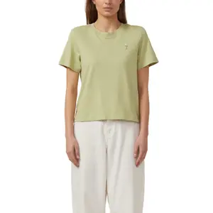 T-shirt από βαμβάκι με εκτύπωση μπροστά και λογότυπο για γυναίκες s.Oliver image-2