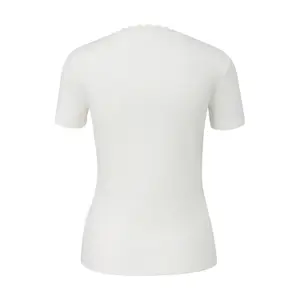 T-shirt από μαλακό βαμβακερό μίγμα με V λαιμόκοψη για γυναίκες s.Oliver image-1