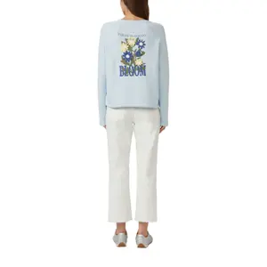 Krój casual sweatshirt z nadrukiem z przodu i z tyłu damski s.Oliver image-5