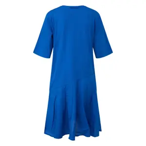 Kleid aus Baumwolle mit Rundhalsausschnitt und Seitentaschen Damen s.Oliver image-1