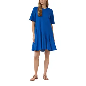 Kleid aus Baumwolle mit Rundhalsausschnitt und Seitentaschen Damen s.Oliver image-6