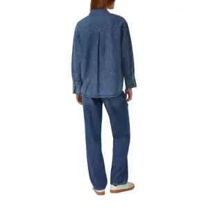 Denimbluse mit Stickerei und verdeckter Knopfleiste Damen s.Oliver image-5