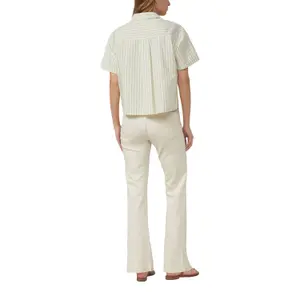 Gestreifte Baumwollbluse mit Stickerei und Pailletten Damen s.Oliver image-5