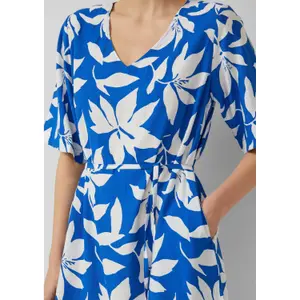 Kleid aus gemischter Viskose mit Allover-Print und Stoffgürtel Damen s.Oliver image-3
