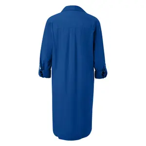 Leinenmix Kleid mit Hemdkragen und Manschetten Damen s.Oliver image-1