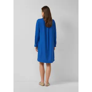 Leinenmix Kleid mit Hemdkragen und Manschetten Damen s.Oliver image-4