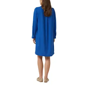 Leinenmix Kleid mit Hemdkragen und Manschetten Damen s.Oliver image-5