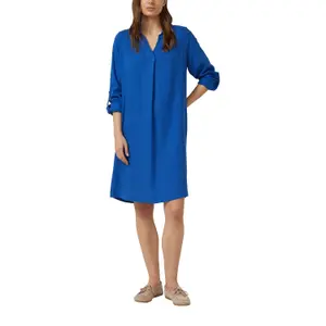 Leinenmix Kleid mit Hemdkragen und Manschetten Damen s.Oliver image-6