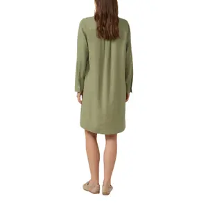 Leinenmix Kleid mit Hemdkragen und Manschetten Damen s.Oliver image-5
