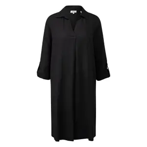 Leinenmix Kleid mit Hemdkragen und Manschetten Damen s.Oliver image-0