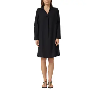 Leinenmix Kleid mit Hemdkragen und Manschetten Damen s.Oliver image-2