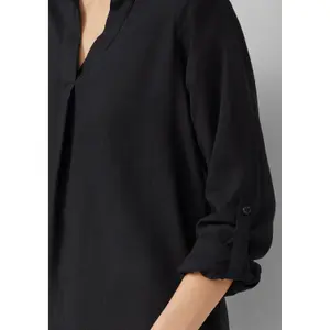Leinenmix Kleid mit Hemdkragen und Manschetten Damen s.Oliver image-3