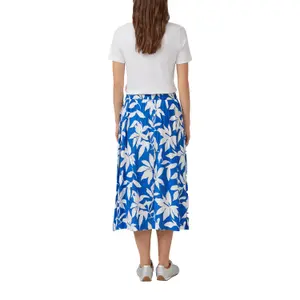 Jupe aus Mischviskose mit Allover-Print und italienischer Tasche Damen s.Oliver image-5