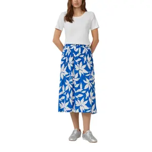 Jupe aus Mischviskose mit Allover-Print und italienischer Tasche Damen s.Oliver image-6