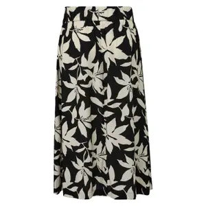 Jupe aus Mischviskose mit Allover-Print und italienischer Tasche Damen s.Oliver image-1
