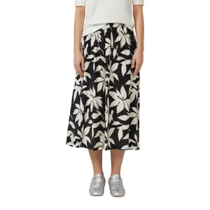 Jupe aus Mischviskose mit Allover-Print und italienischer Tasche Damen s.Oliver image-2
