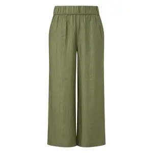 Women's Trousers Culottes with Elastic Waist and Ruffles s.Oliver image-0