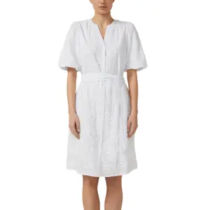 Baumwollkleid mit Raffung und Stoffgürtel Damen s.Oliver image-2
